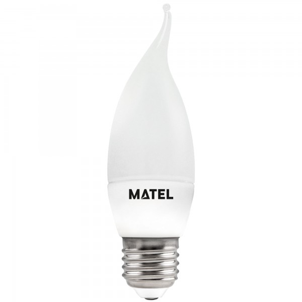 Bomb.led vela flama e27 5w.fri. (caja de 10 unidades)