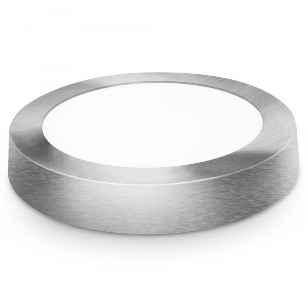 Downlight led superf.redon.plata  6w.ca