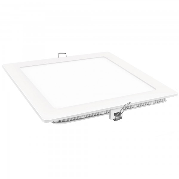 Downlight led cuadrado blanco 24w.fria