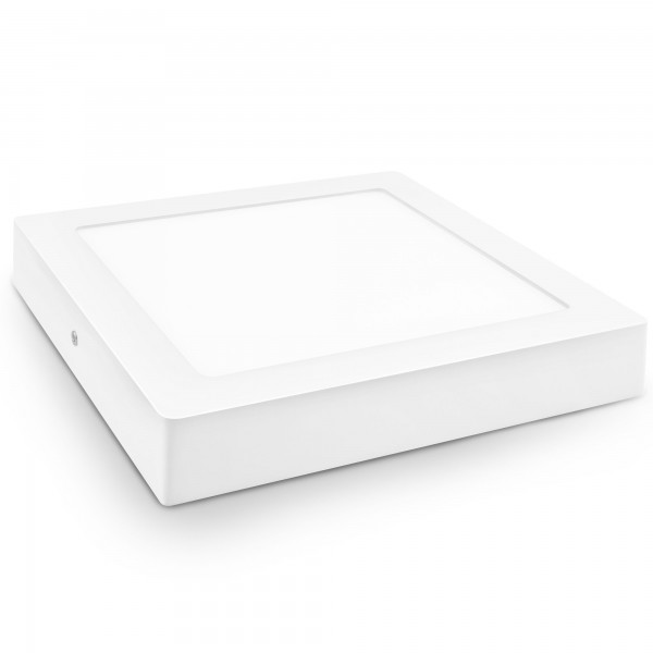 Downlight led superf.cuadr.blanco 18w.fr