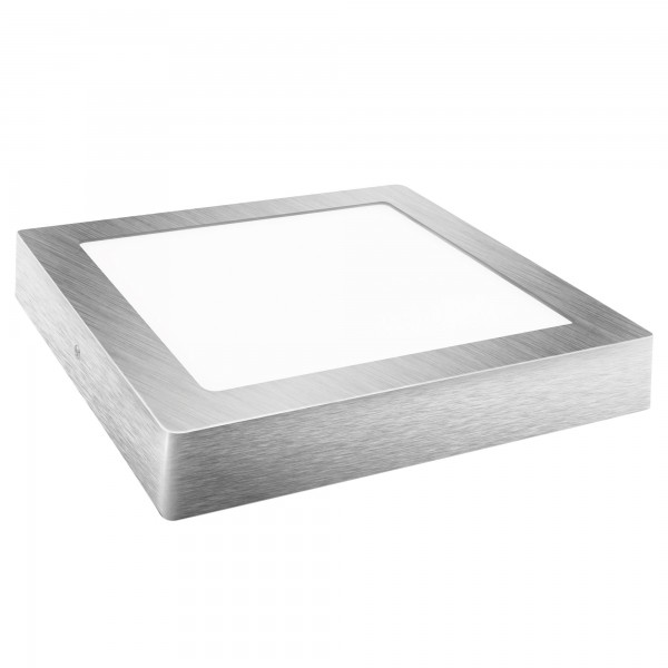 Downlight led superf.cuadr.plata  6w.ne