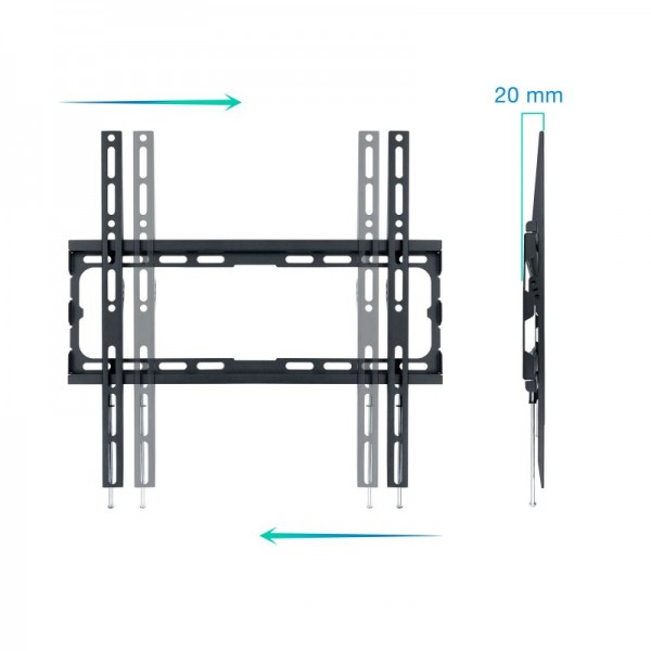 Tooq soporte pared lp1070f-b pantallas 32"-70"