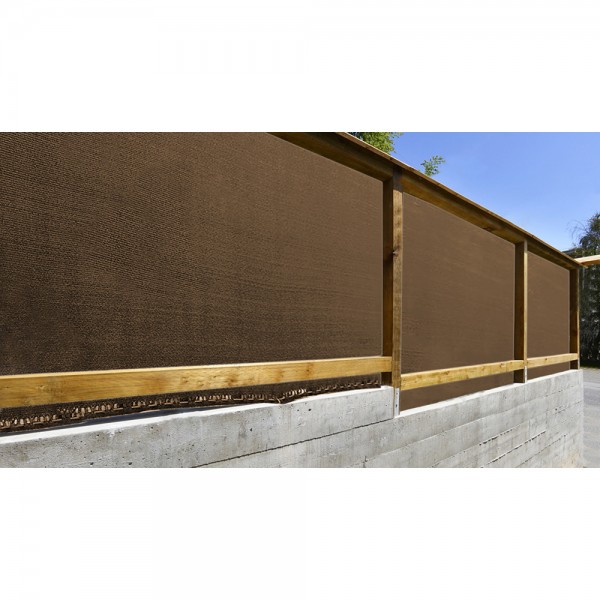 Malla de ocultación premium marrón 230 g/m² 1 x 5 m