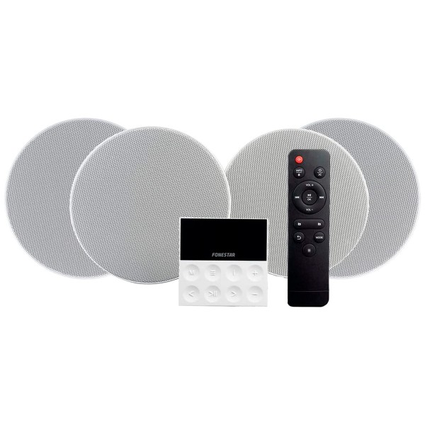 Fonestar ks-wall-4 white / altavoces de megafonía con amplificador