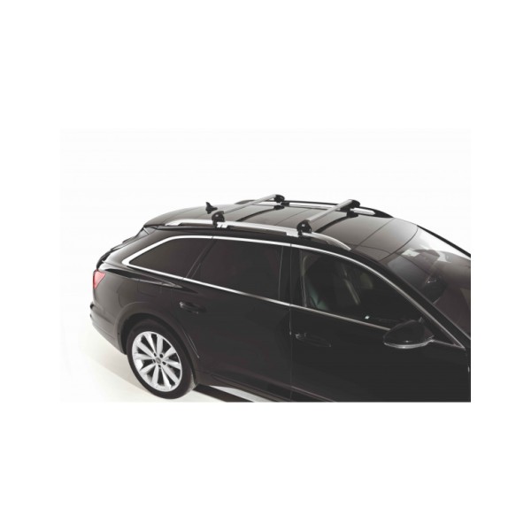 Barras de Techo Fabbri Extensibles de 85cm a 122cm para Coches con Raíles Cerrados Aluviva 2 RC