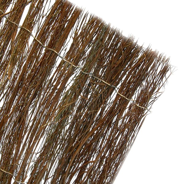 Brezo natural marrón oscuro 1,5 x 5 m
