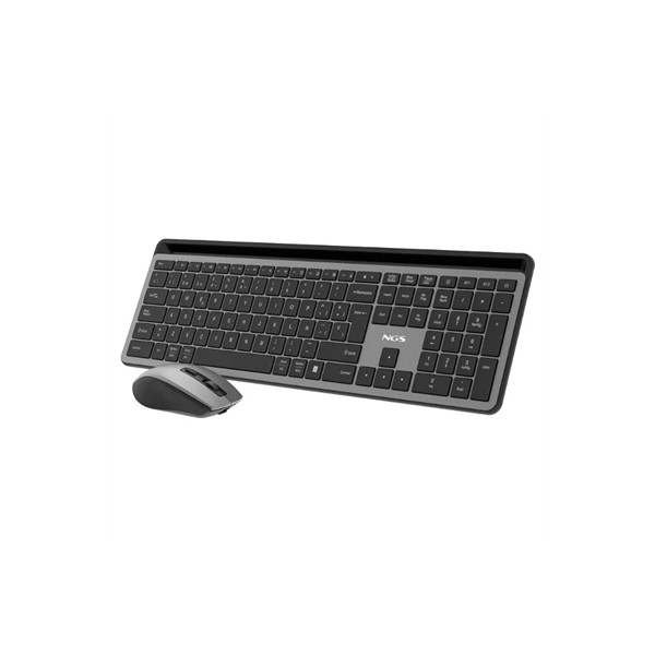 Ngs kit teclado+raton eclipse multi, recargable
