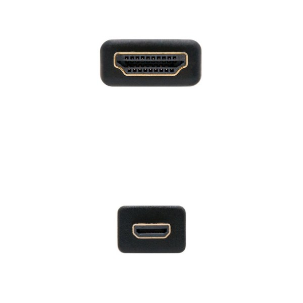 Nanocable cable micro hdmi 1.4  a/m-d/m 0.8 m