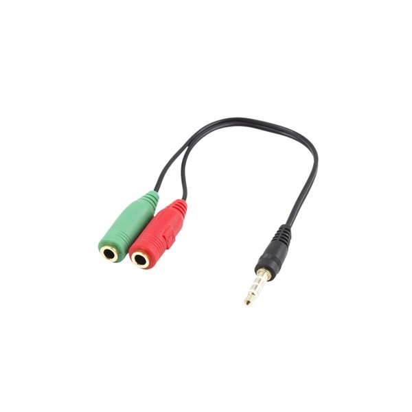 Ewent cable audio jack 3,5/m-2 jack 3,5/h -0,15mt