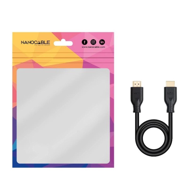 Nanocable cable hdmi v2.0 4k@60hz 18gbps ccs 2 m