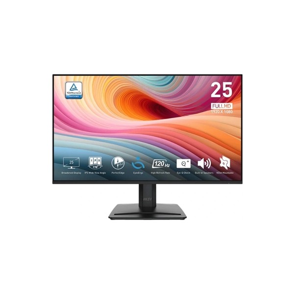 Msi mp251 e2 monitor 24.5" ips 120h vga hdmi dp