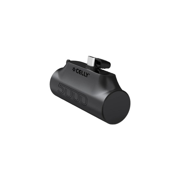 Celly powerbank compacta usb-c 5000 mah negra