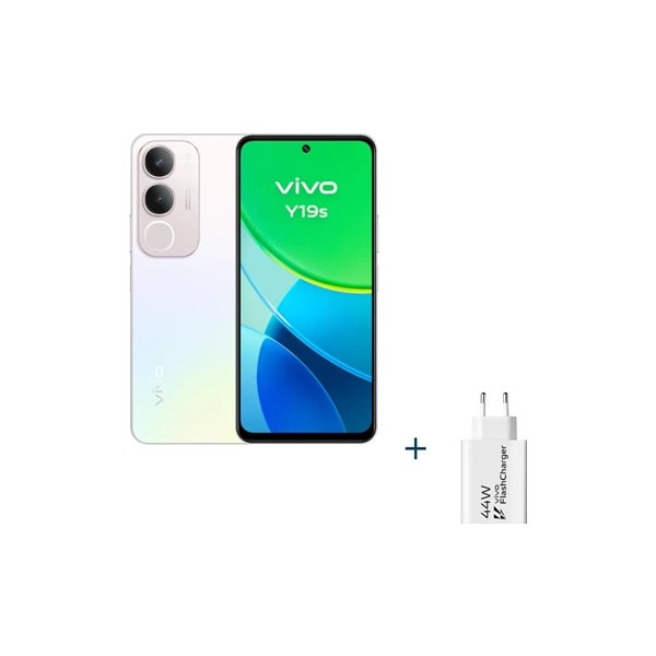 Vivo y19s 6.68" 6gb(+6gb)128gb silver+cargador 44w