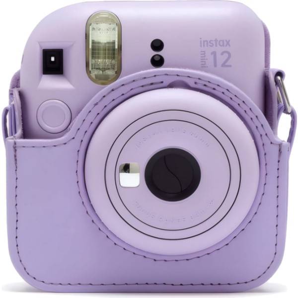 Fujifilm funda instax mini 12 lilac purple / funda de cámara con correa ajustable